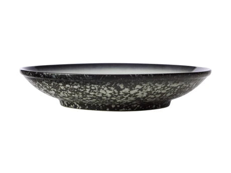 Caviar Granite Footed Bowl 25cm