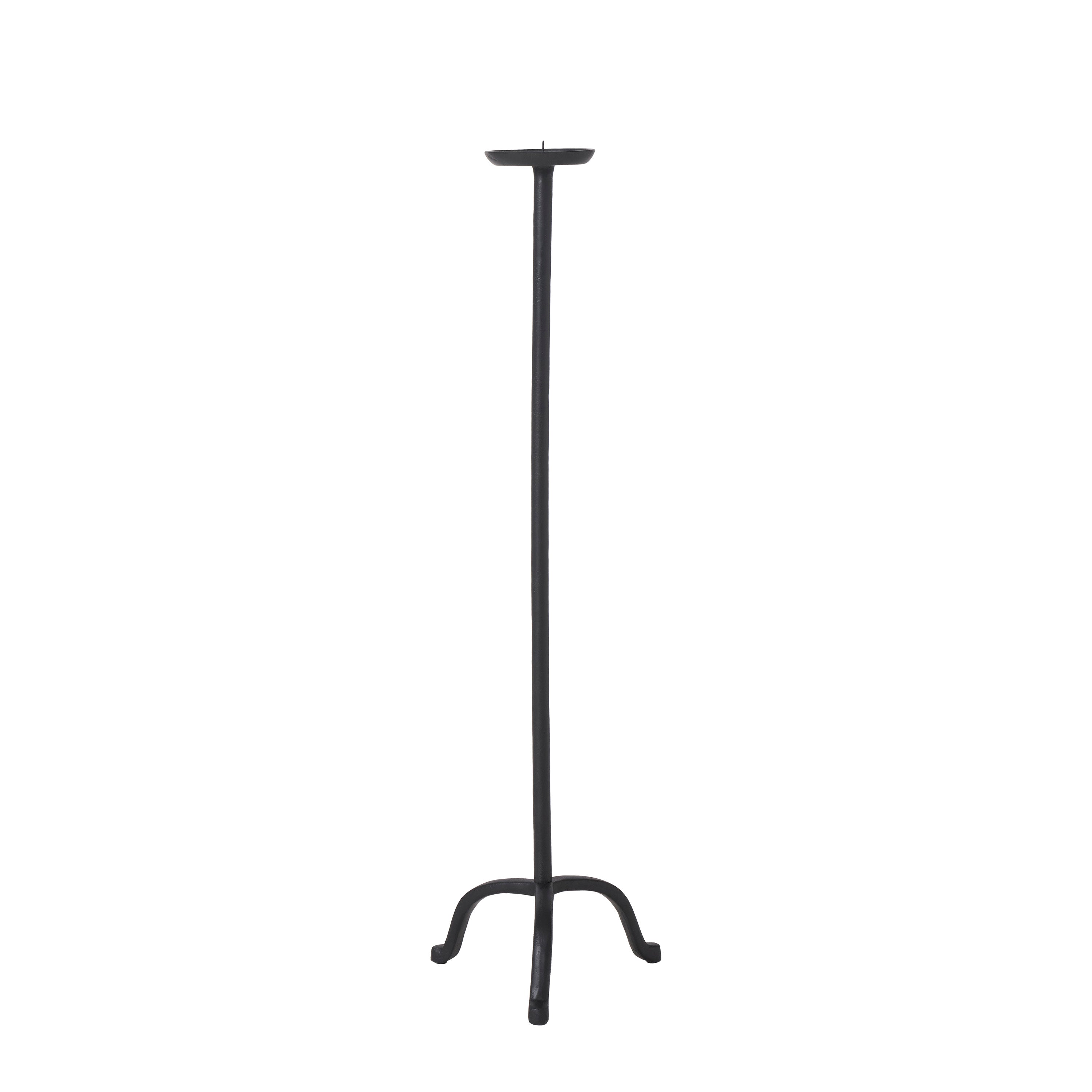 Agra Candle Holder, Matte Black
