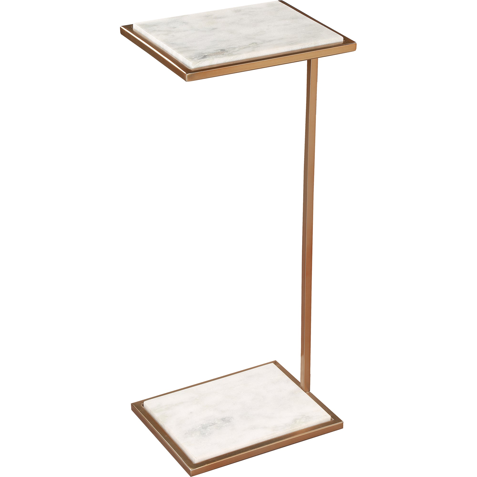 Delma Indoor Steel Table, White