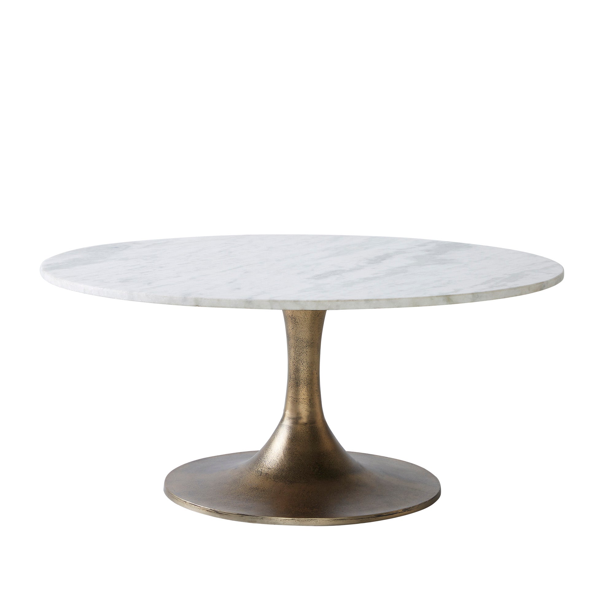 Lovisa Indoor Aluminum Table, Antique Brass
