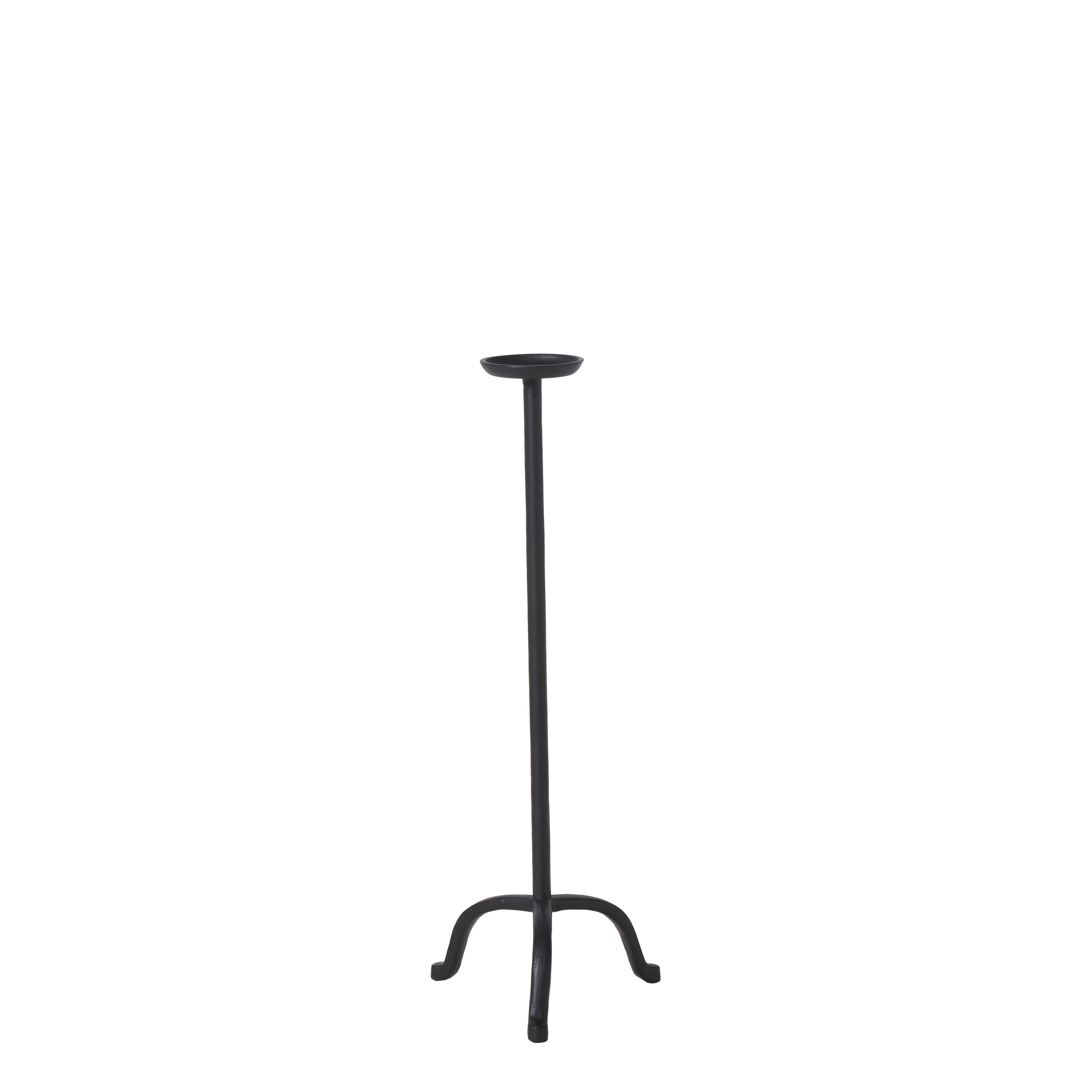 Anika Candle Holder, Matte Black