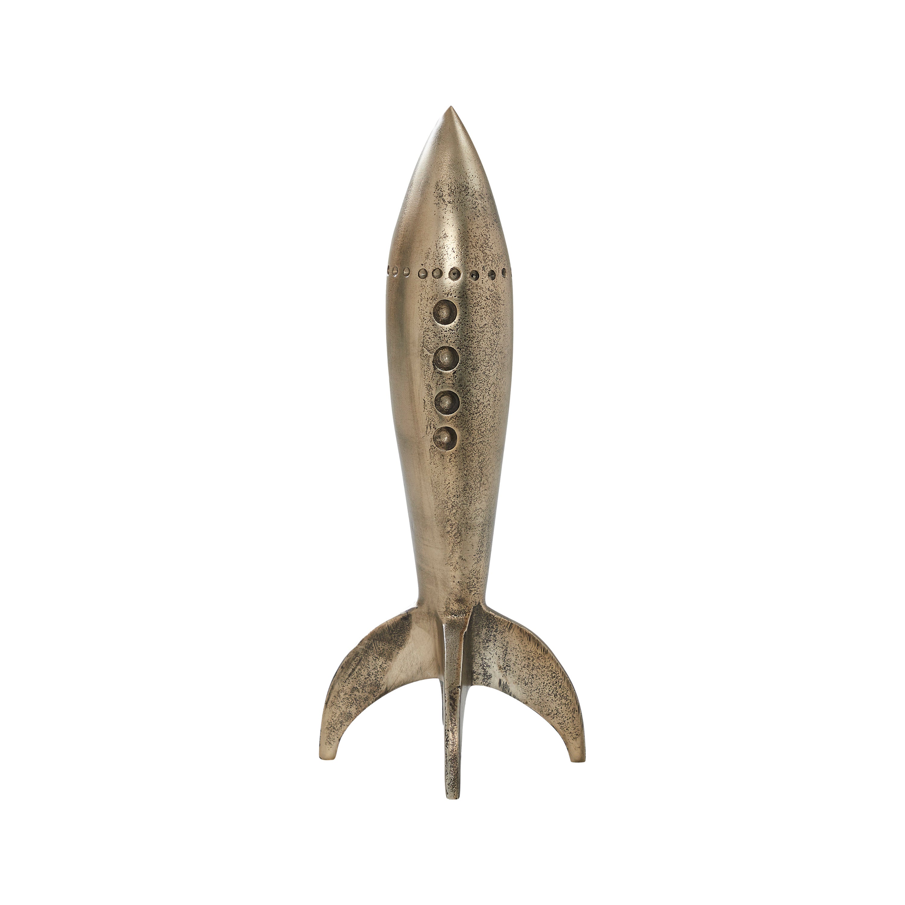 Brooks Indoor Cast Aluminum Statue, Antique Brass